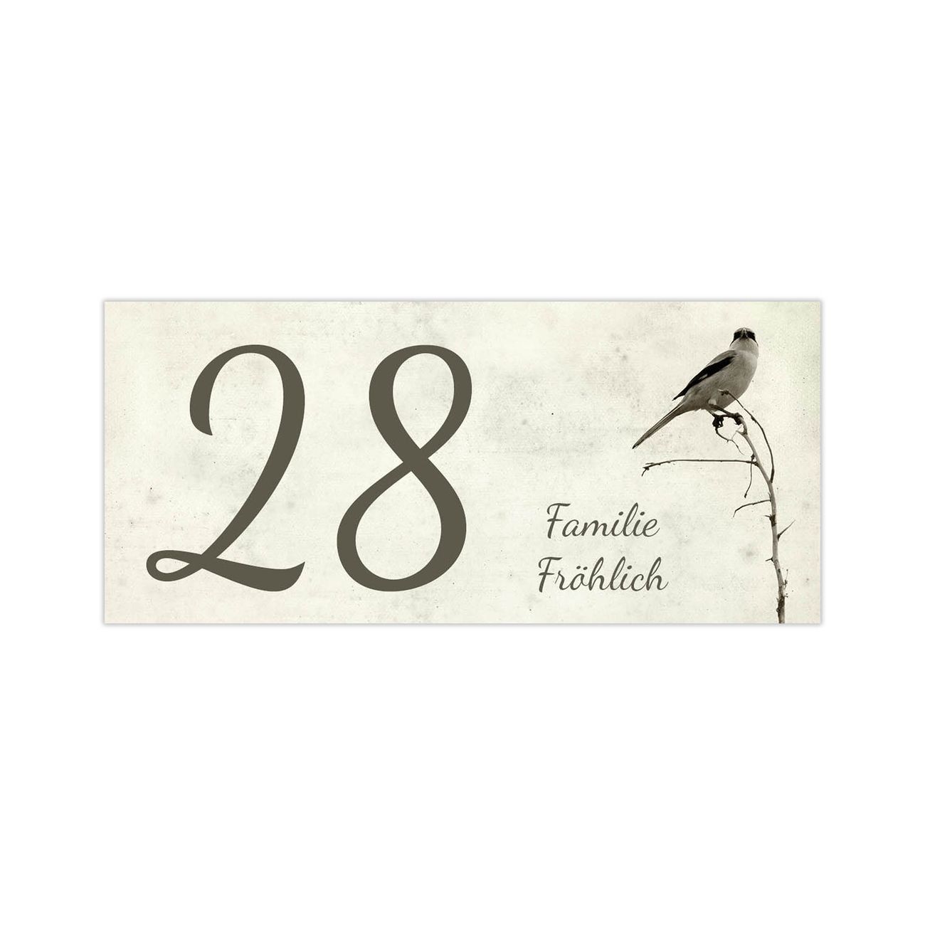 Briefkasten Selbstklebendes Namensschild Tristessa