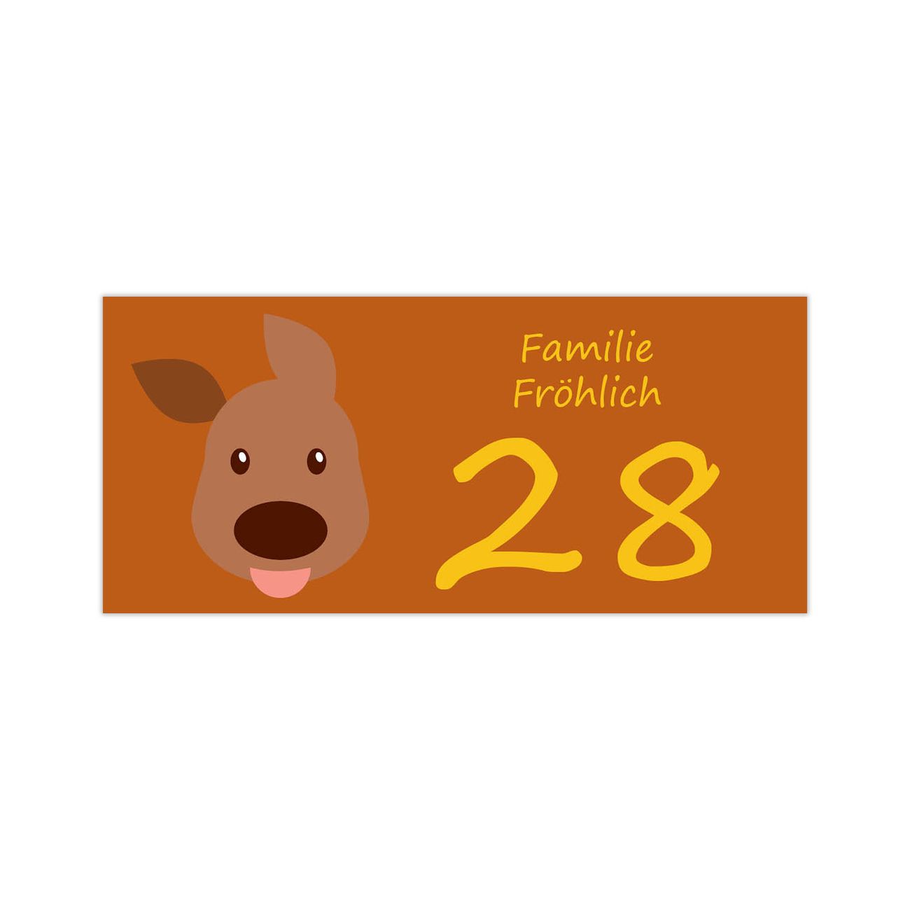 Briefkasten Selbstklebendes Namensschild Charaktere