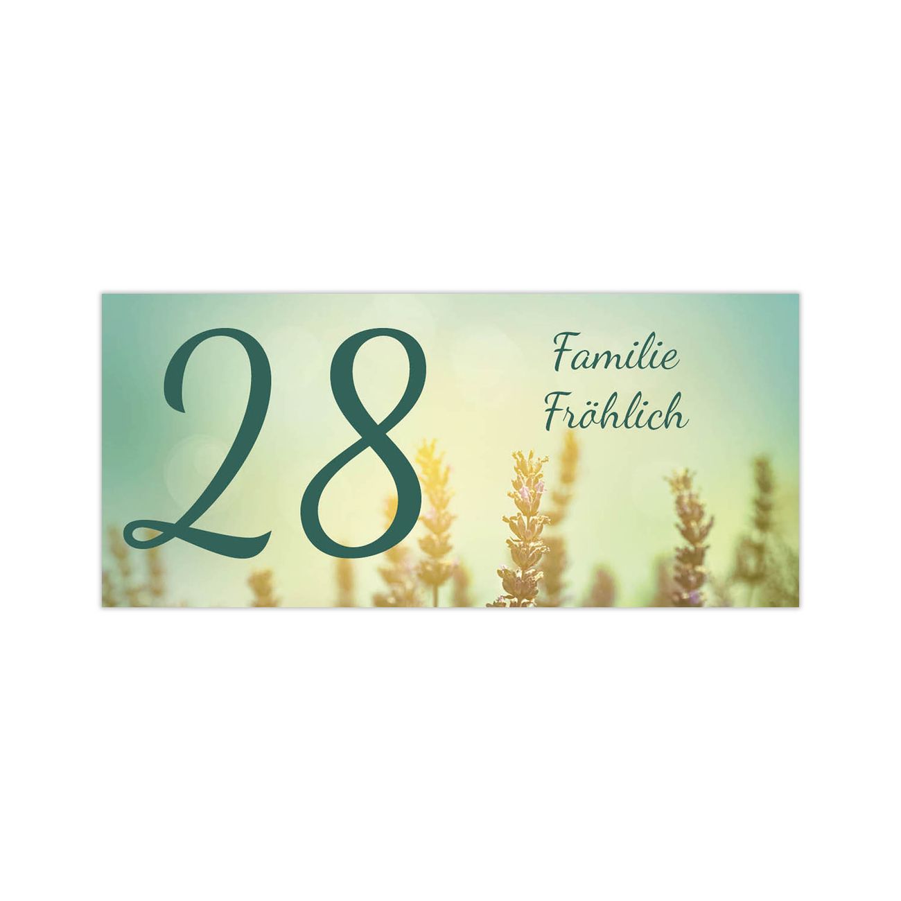 Briefkasten Selbstklebendes Namensschild Sonnenlavendel