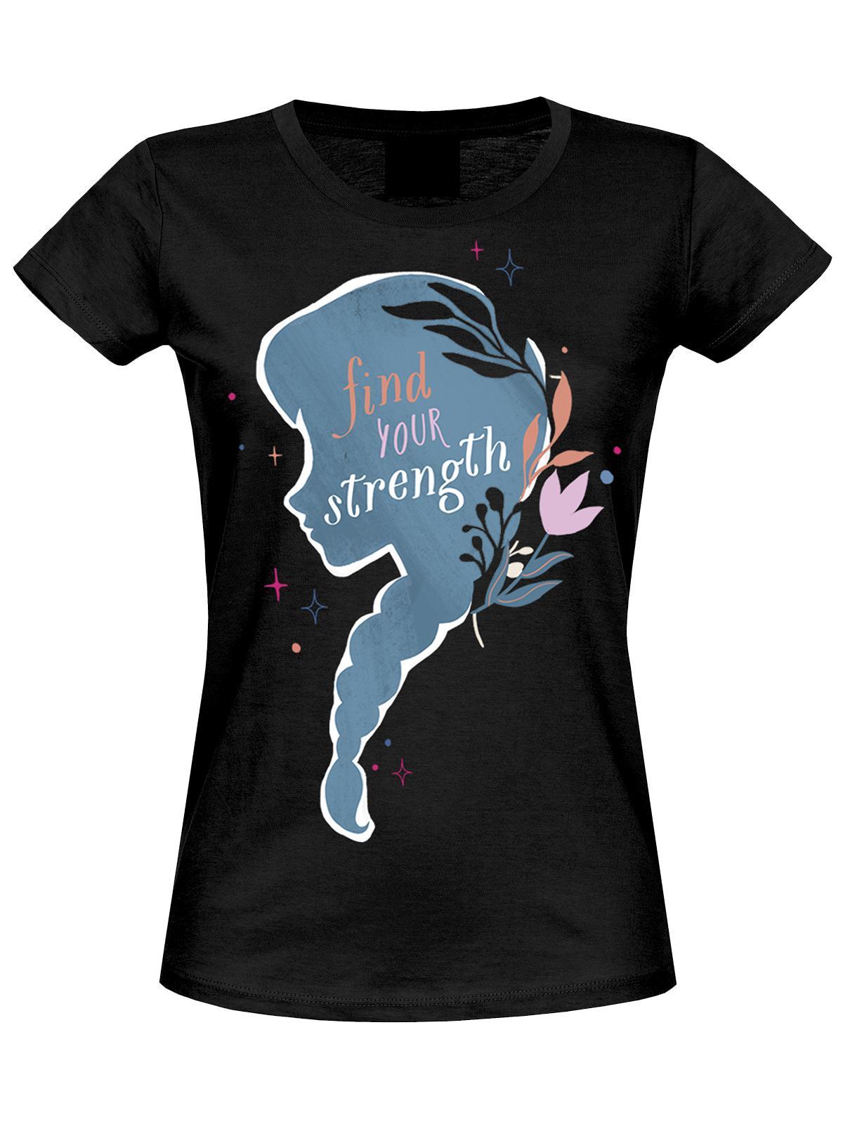 Frozen - Die Eiskönigin Strength Damen T-Shirt schwarz
