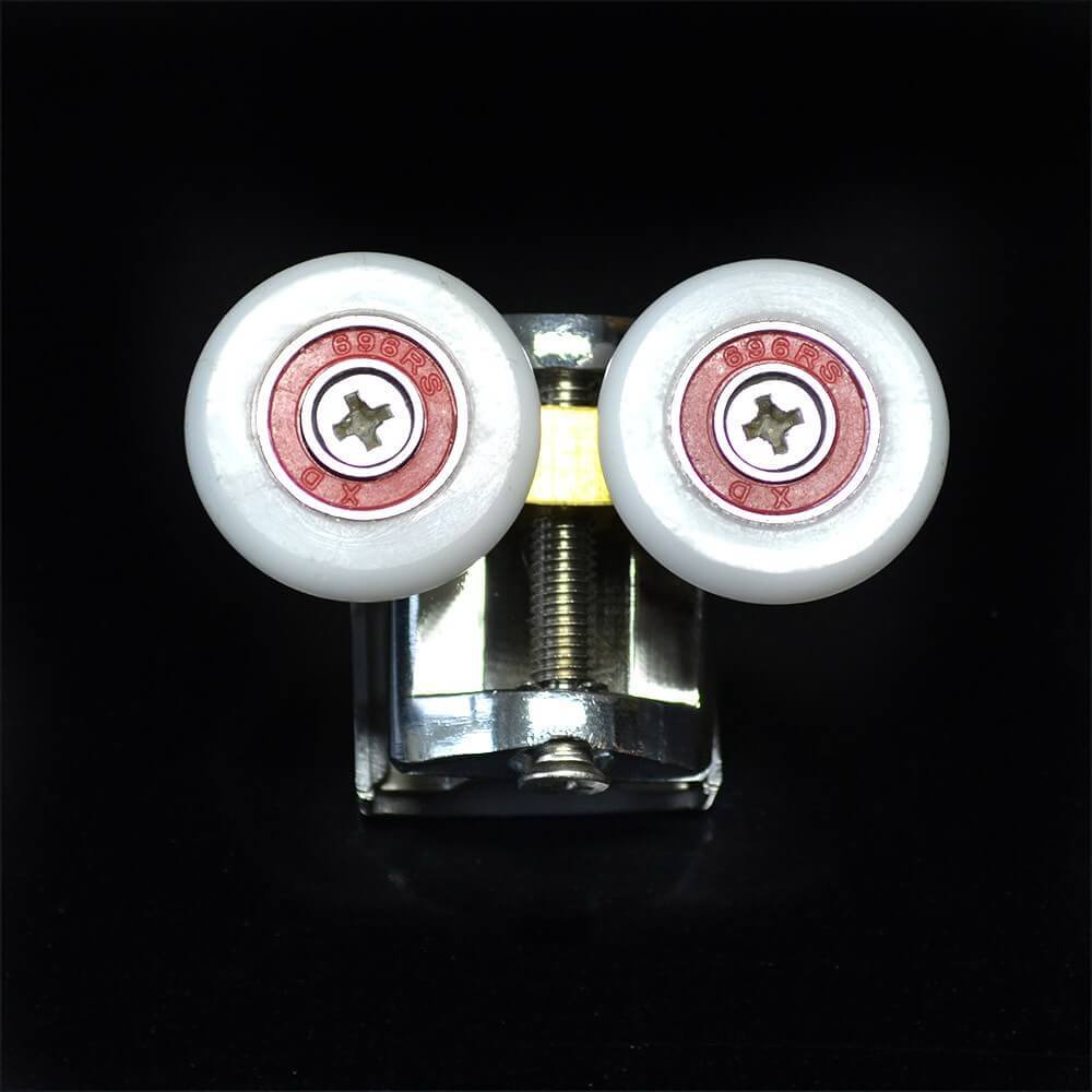 Türrolle doppelt Duschkabine mit Durchmesser 4-5mm V2 Komplettset