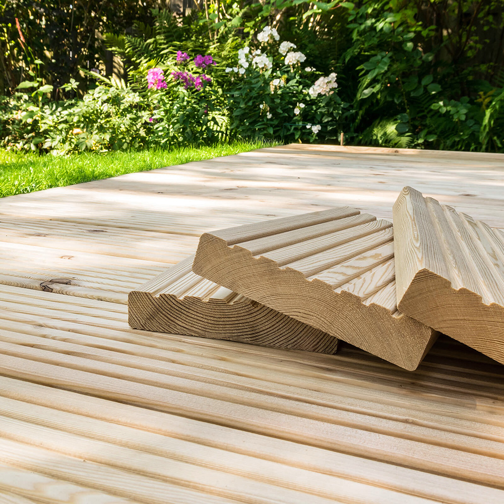 Home Deluxe Terrassendielen Lärche Holz - Muster