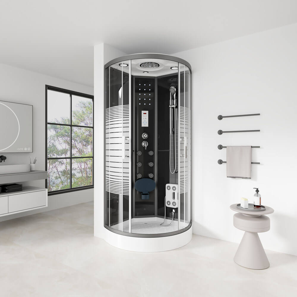 Home Deluxe Duschkabine BLACK PEARL - 90 x 90 cm