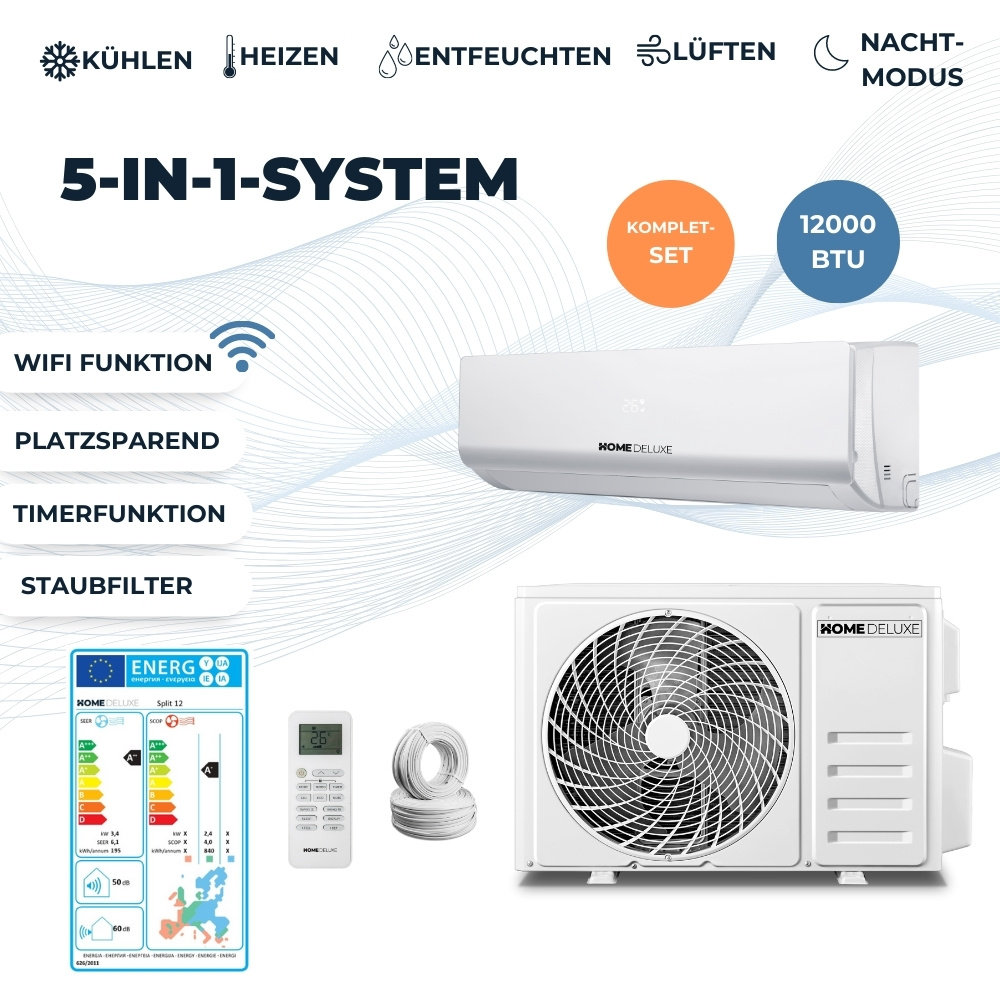 Split Klimaanlage 12000 BTU 5in1 SPLIT