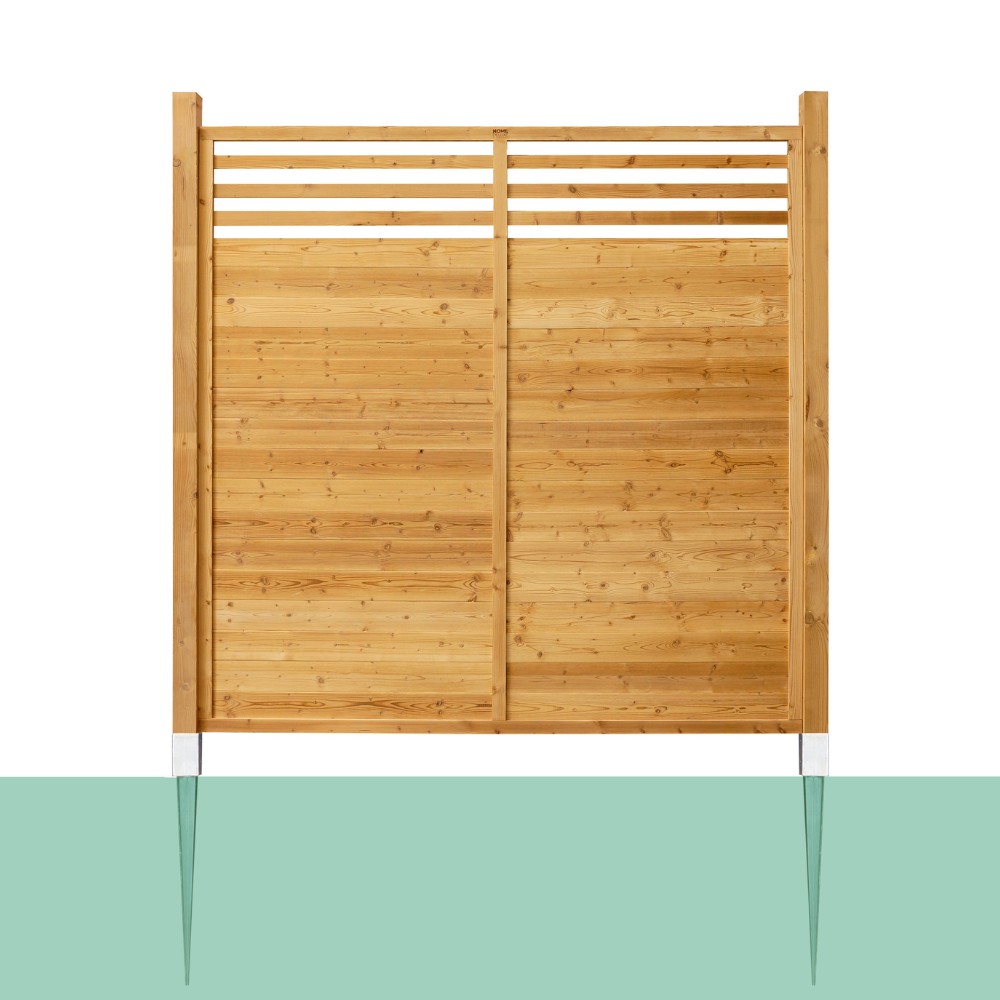 Holz Sichtschutzzaun SOMA - 180 x 180 cm 1x Pfosten