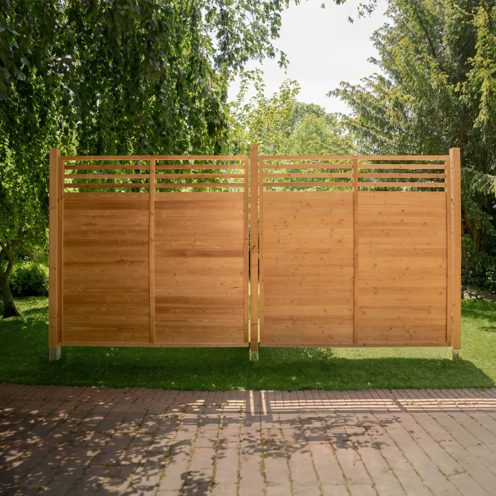 Holz Sichtschutzzaun SOMA - 180 x 180 cm 1x Element
