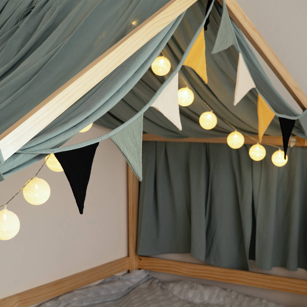 Home Deluxe Kinderbett Deko Set VELINDO Khaki