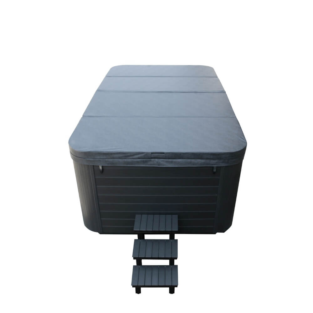 Home Deluxe Outdoor Whirlpool MOSAIC – Mit Treppe und Thermoabdeckung