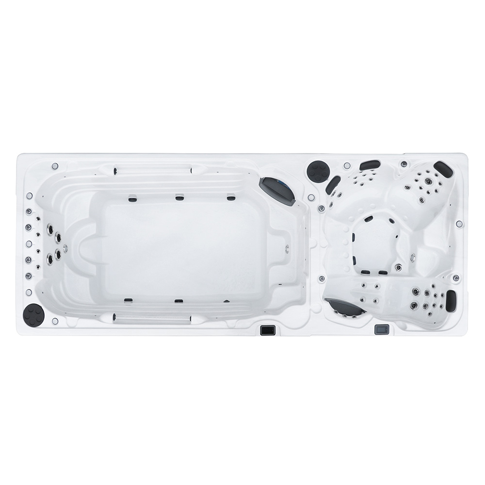 Home Deluxe Outdoor Whirlpool MIRAGE – Mit Treppe und Thermoabdeckung