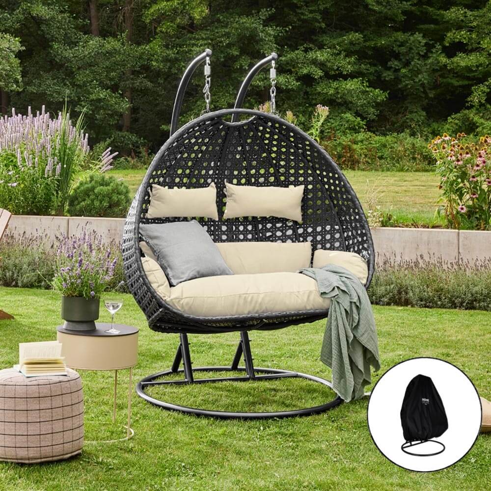 Home Deluxe Polyrattan Hängesessel TWIN DELUXE