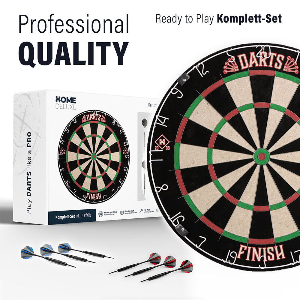 Home Deluxe Dartscheibe inkl. Surround GOOD DARTS