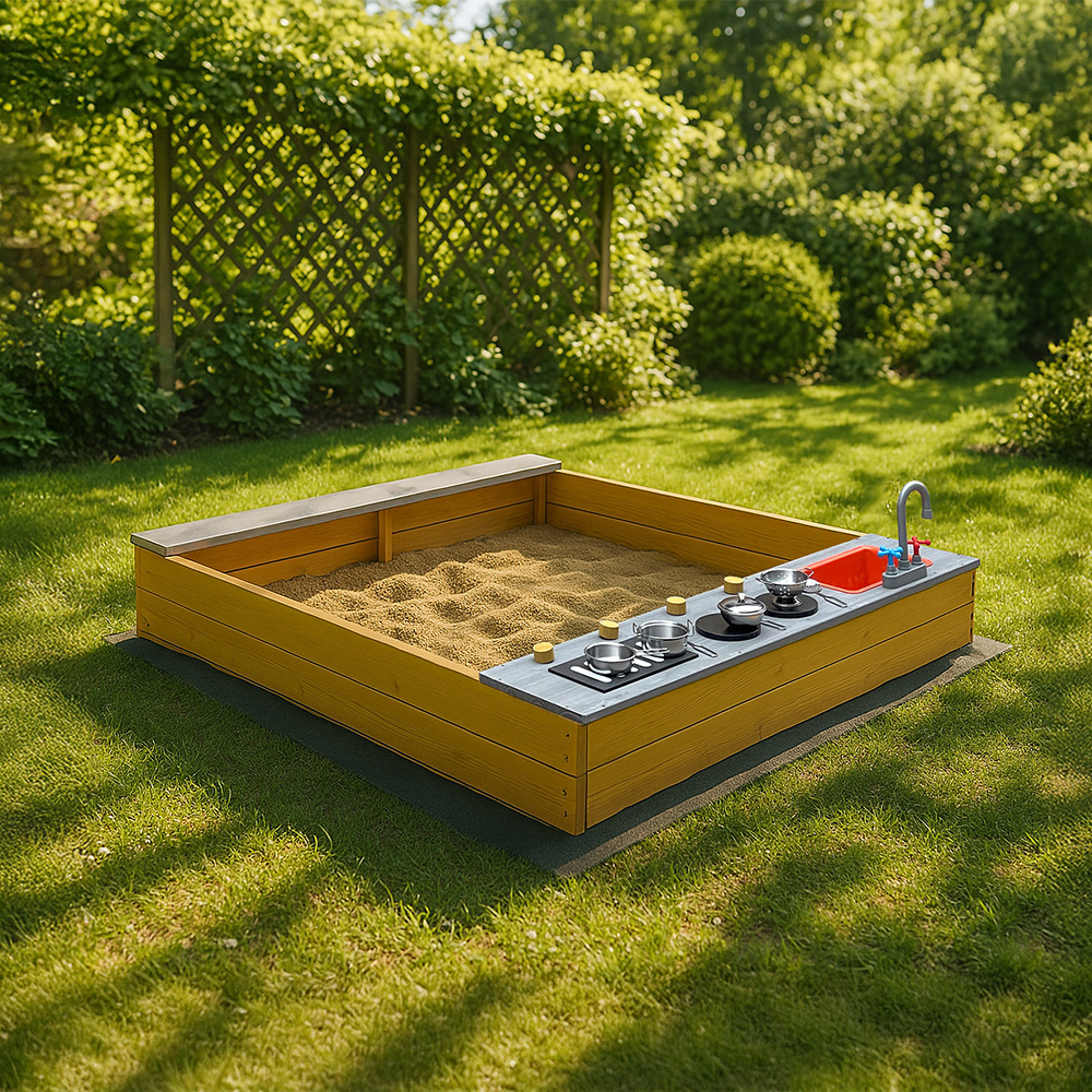 Home Deluxe Sandkasten mit Spielküchenzeile COOKY