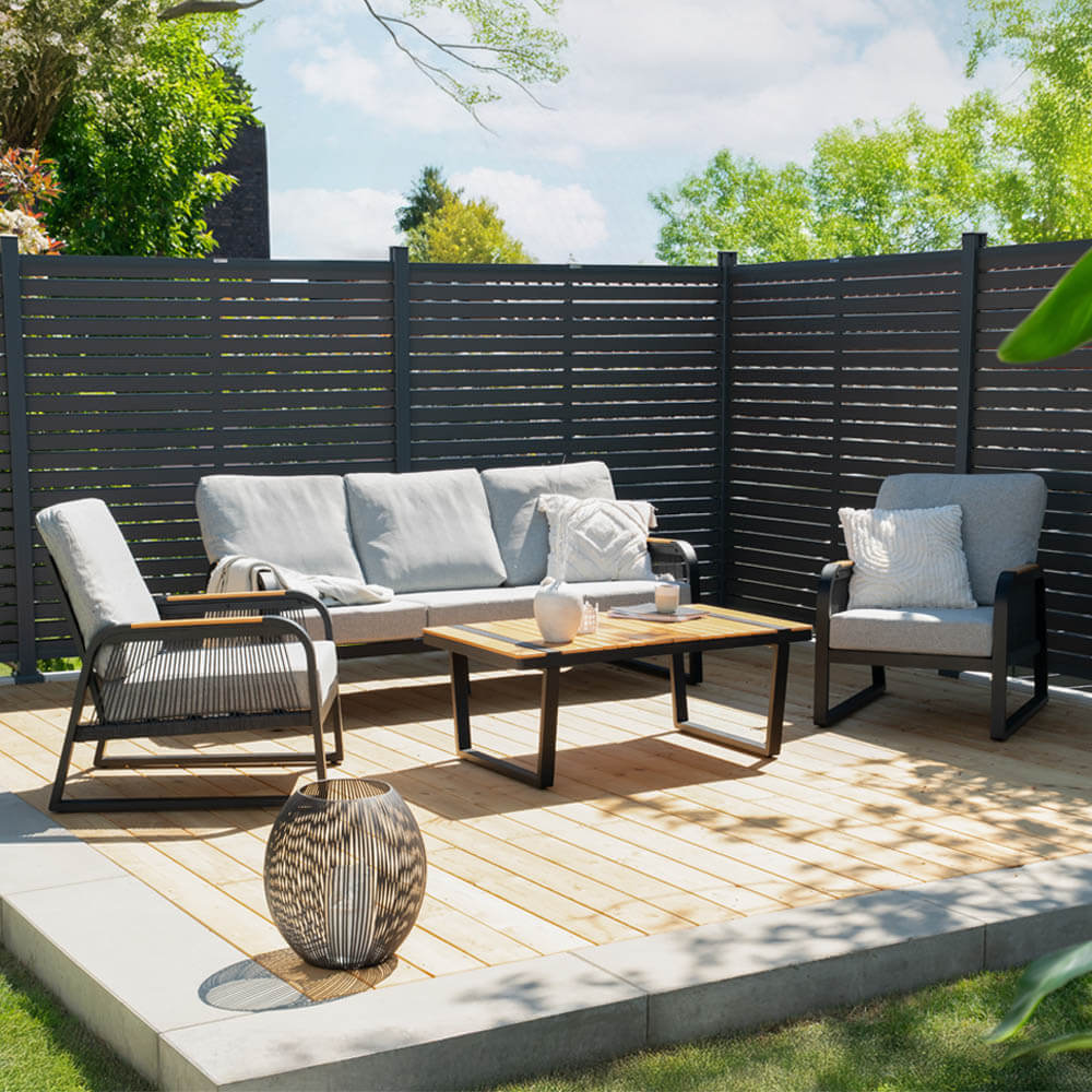 Home Deluxe Gartenlounge Aluminium MARABA