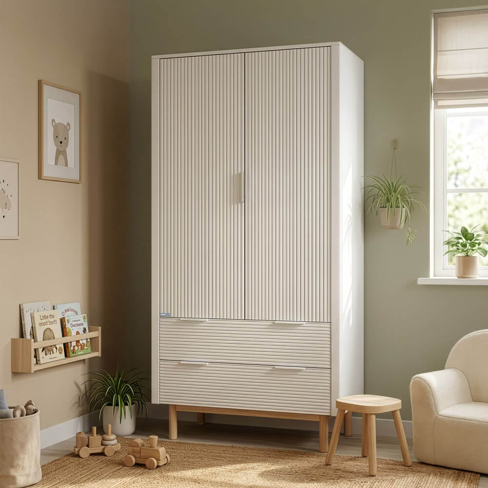 Kleiderschrank COCO – 100 × 200 cm Weiß