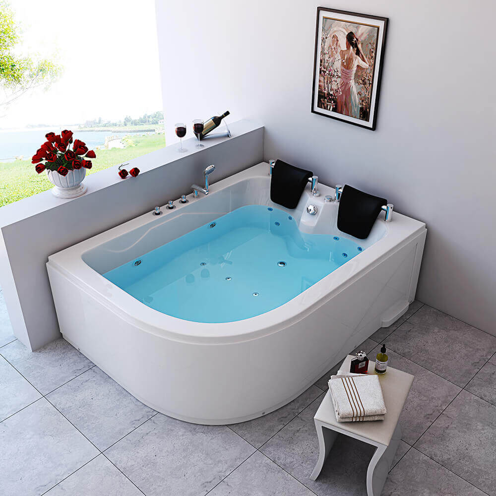 Home Deluxe Indoor Whirlpool BLUE OCEAN - XL 180 x 120 cm Links