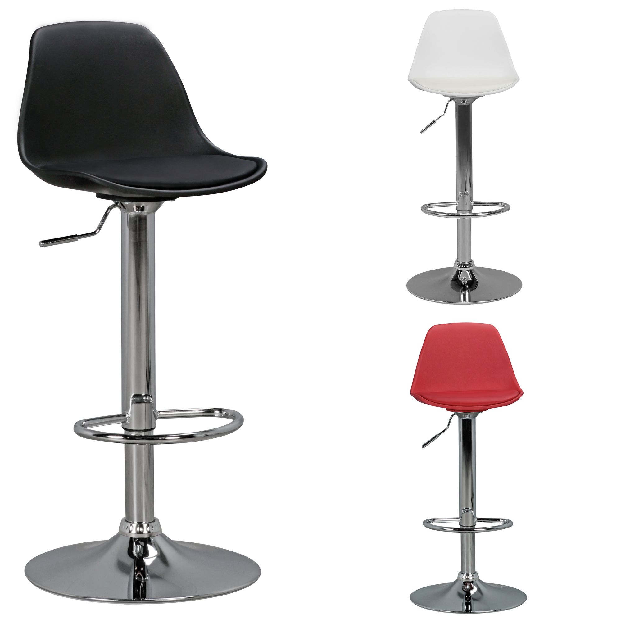 FineBuy HAINAN, Barhocker Kunstleder, Hocker Sitzhocker Tresenhocker, Design Barstuhl Tresenstuhl Barmöbel