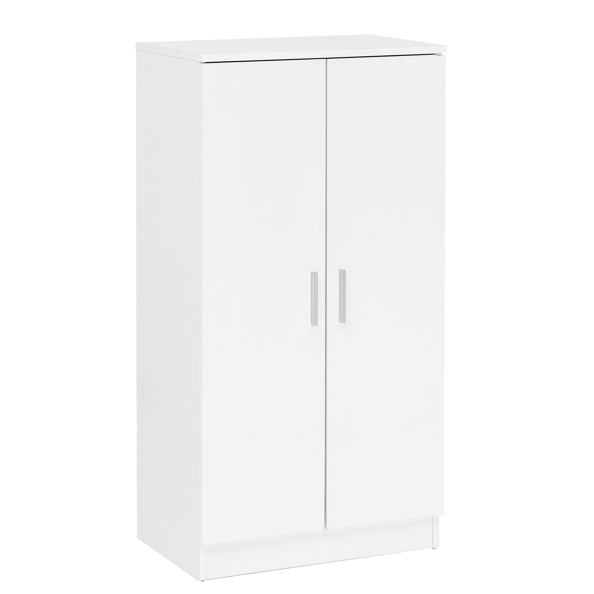 FineBuy Schuhschrank 7 Fächer für 14 Paar Schuhe 55 x 108 x 35 cm, Schuhkommode 2 Türen, Schuhregal Schrank Schuhständer Schuhe