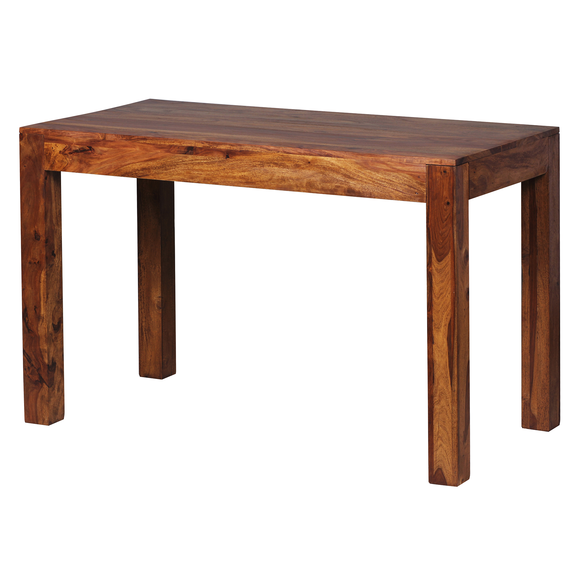 FineBuy Esstisch Sheesham Massivholz – Holztisch massiv, Design Esszimmertisch Naturholz, Küchentisch Echtholz im modernen Stil