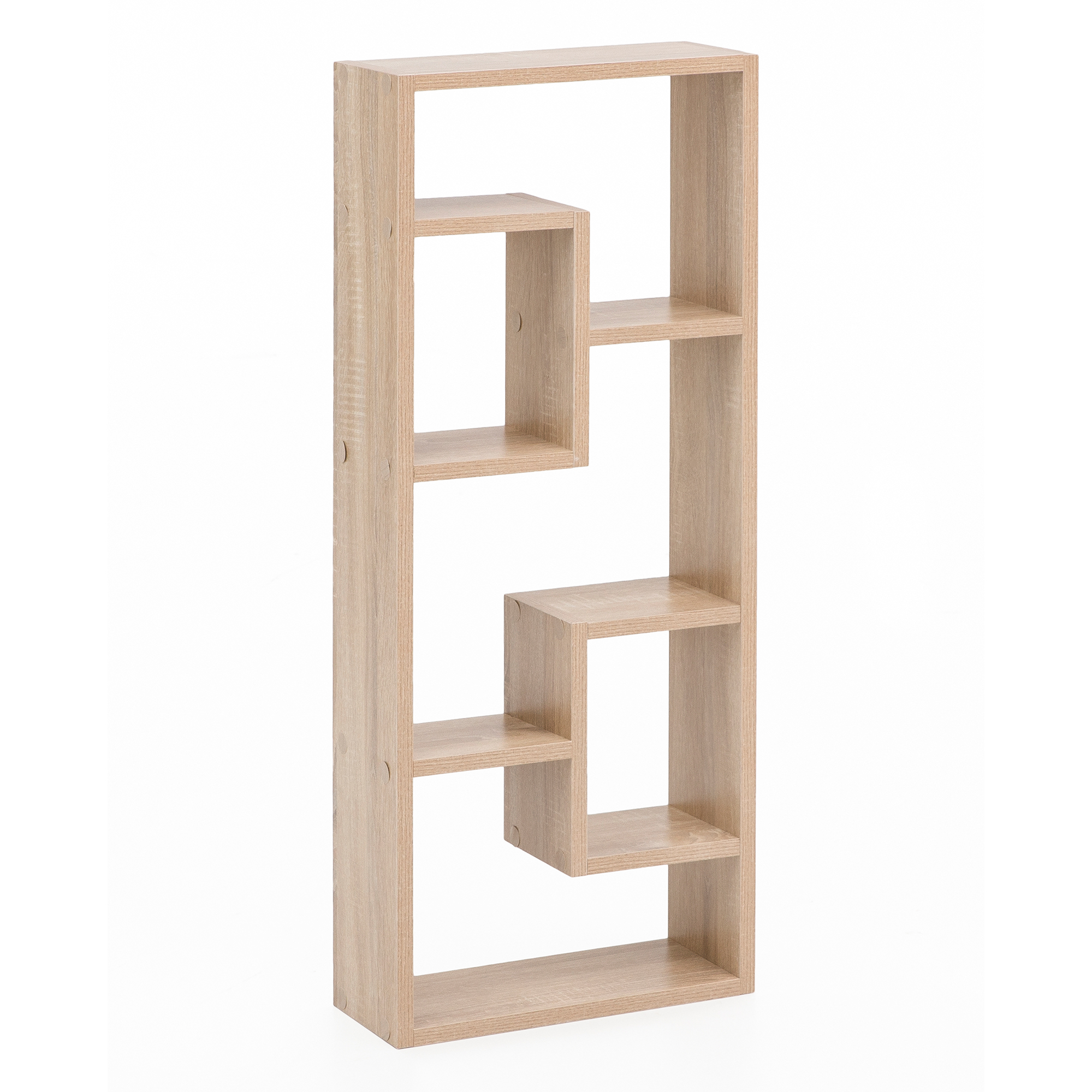 FineBuy Wandregal 36 x 90 x 13,5 cm Holz Design Hängeregal modern, Wandboard freischwebend, Holzregal Regal für die Wand, Bücherregal schmal, Dekoregal Schweberegal hoch