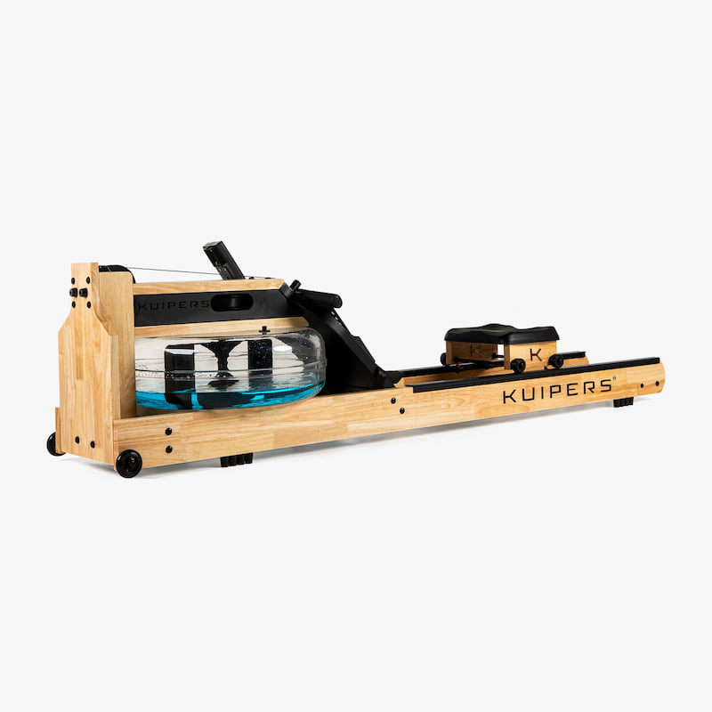 Kuipers AquaRower Wasser-Rudergerät | Helle amerikanische Eiche | Ergonomischer Sitz | LCD Display | 2 Jahre Garantie | Leise & kompakte Anwendung