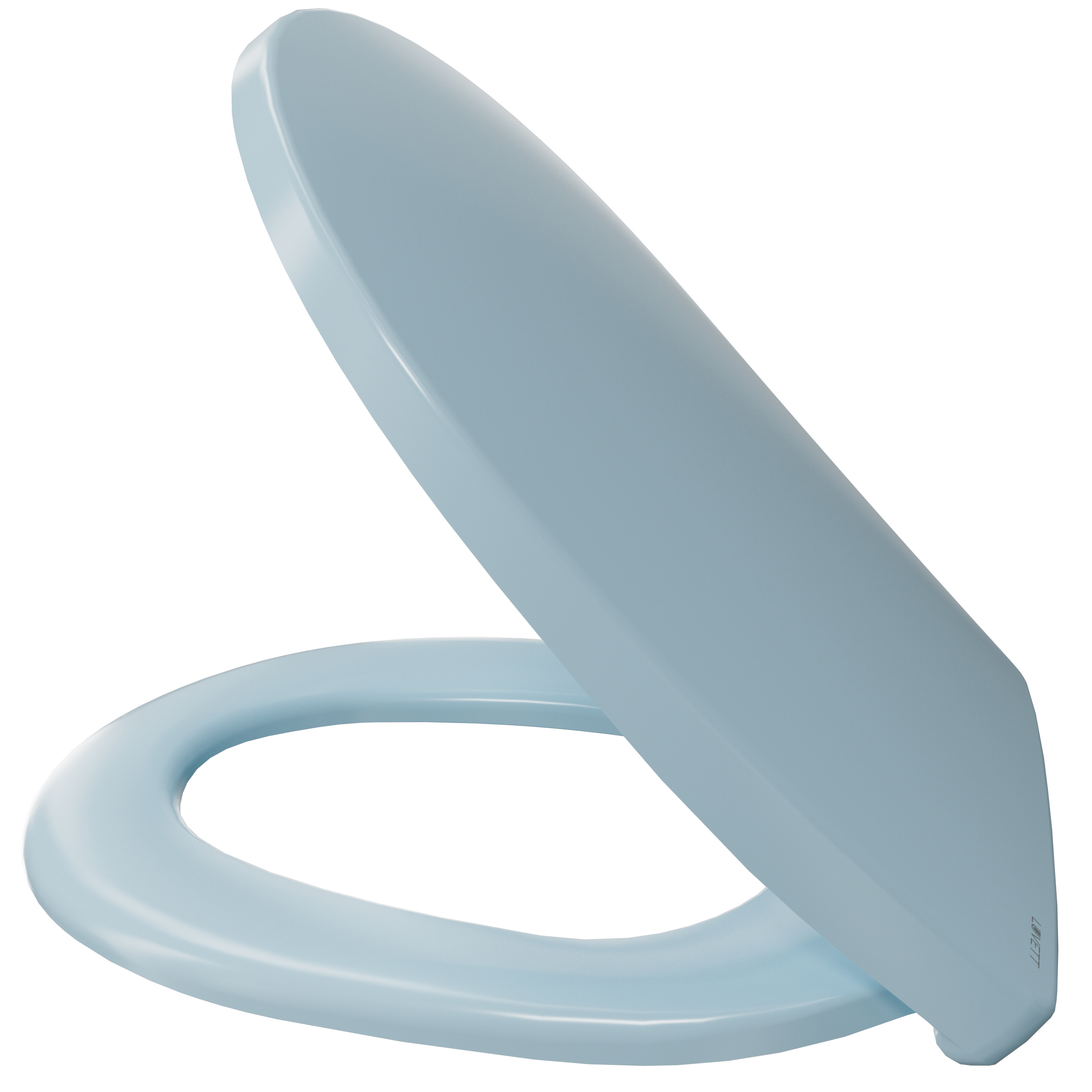 Luvett® WC-Sitz mit Absenkautomatik C100 oval universell, Toilettendeckel mit 3 Edelstahl Montagelösungen, Klodeckel abnehmbar