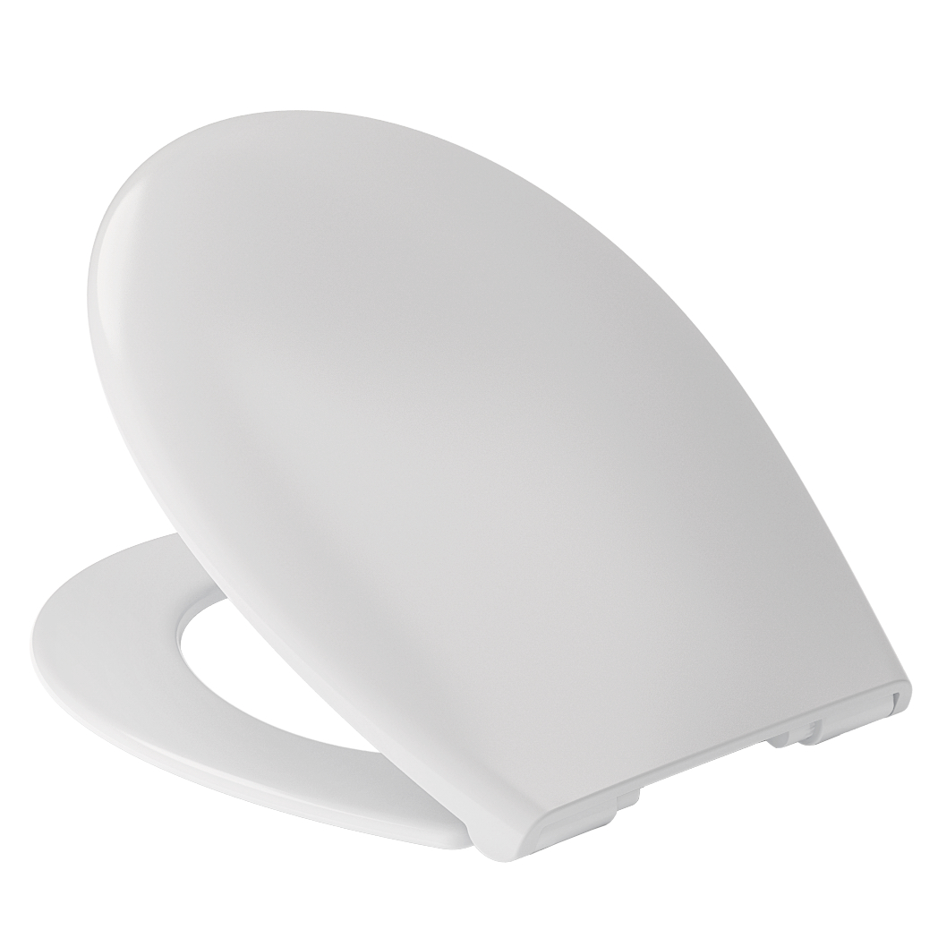 Luvett® WC-Sitz C290 Weiß oval mit Absenkautomatik aus flexiblem Thermoplast