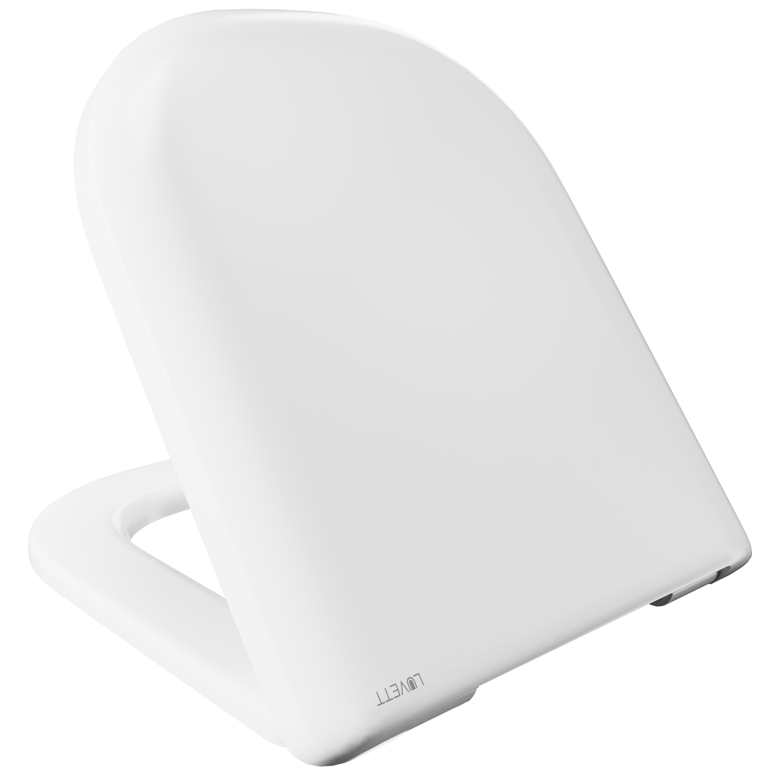 Luvett® WC-Sitz D900 D-Form Weiß mit Absenkautomatik