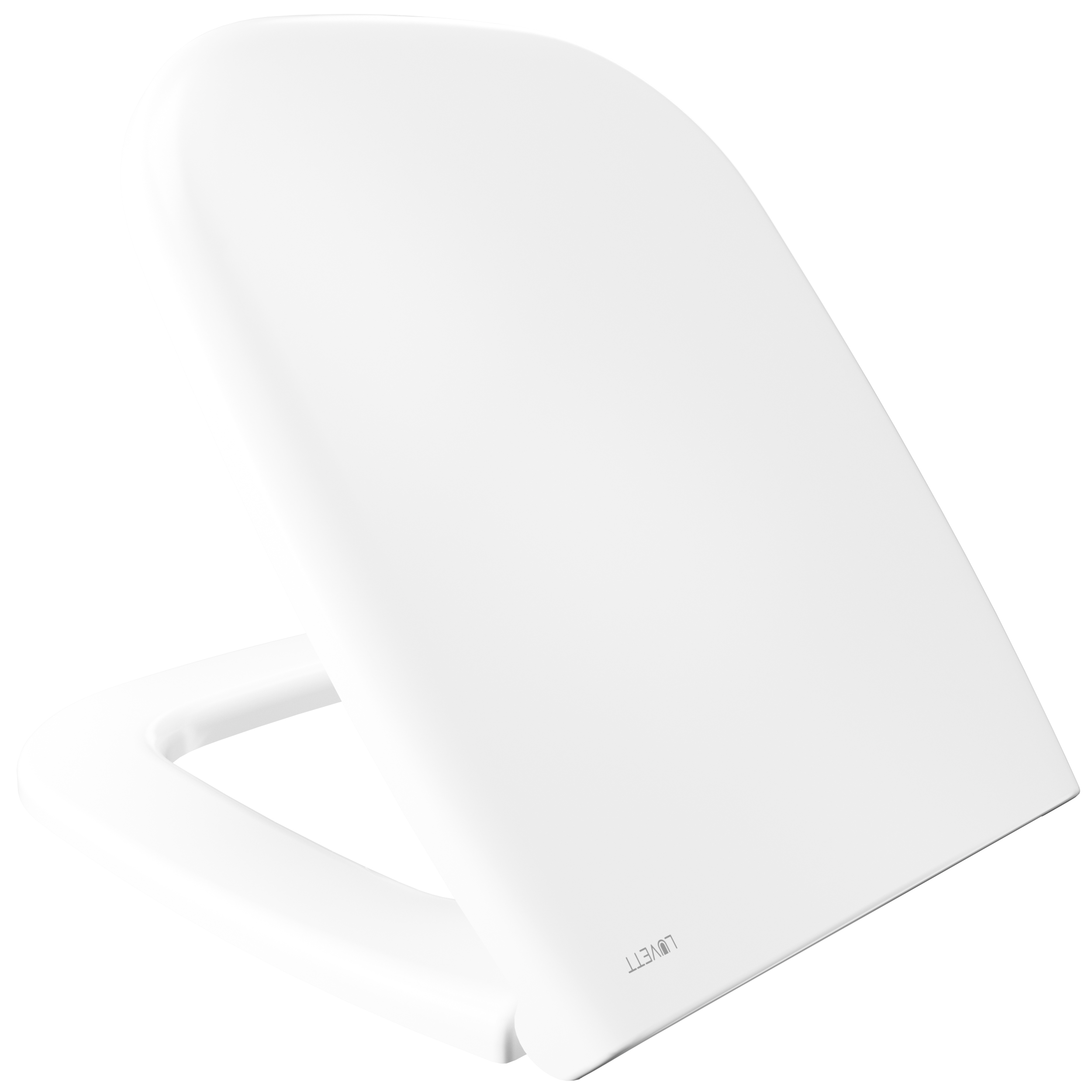 Luvett® WC-Sitz D260 D-Form Weiß mit Absenkautomatik, u.a. für Duravit D-Code