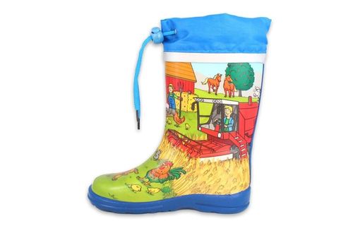 Beck Gummistiefel Bauernhof | Gummistiefel für Kinder | Mehrfarbig