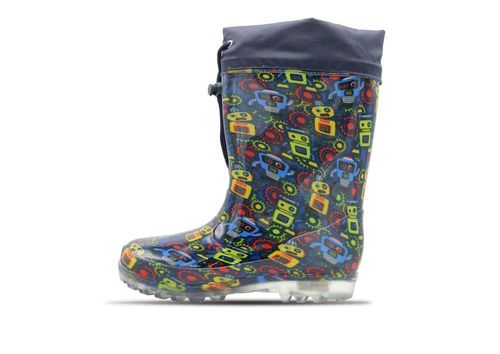 Beck Beck Gummistiefel Blinking Robots | Gummistiefel für Kinder | Blau