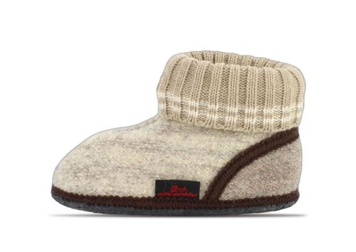 Beck Beck Hüttenschuh Oetz | Hausschuhe für Kinder | Beige