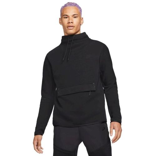 Nike Sportswear Tech Fleece Neck Top | Fleecepullover für Herren | Schwarz