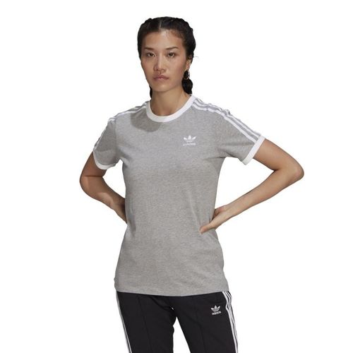Adidas 3 Stripes T-Shirt | Shirts für Damen | Grau