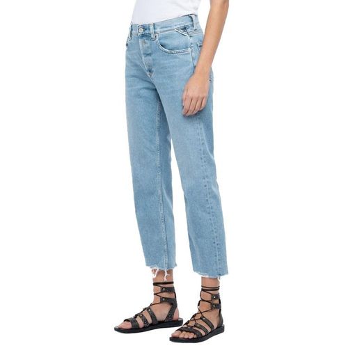 Replay Crop High Waist Jeans | Jeans für Damen | Blau
