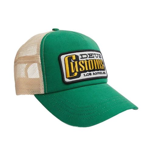 Deus Stripes Trucker Cap | Caps für Unisex | Grün