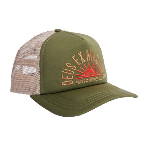 Deus Sunflare Trucker Cap | Caps für Unisex | Olive