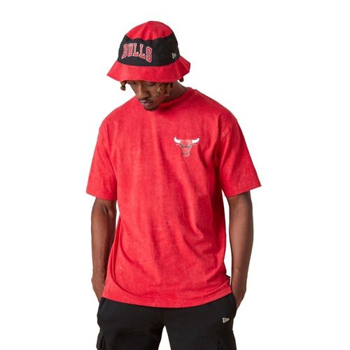 New Era Chicago Bulls Washed Pack Graphic Tee | Shirts für Herren | Rot
