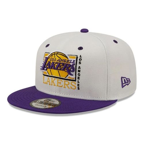 New Era LA Lakers NBA Logo 9Fifty Cap | Caps für Unisex | Weiß