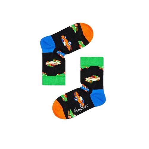 Happy Socks Car Sock | Socken für Kinder | Schwarz