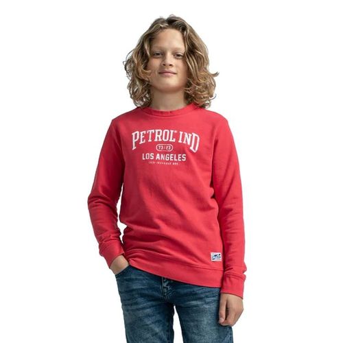Petrol Industries Boys Los Angeles Sweat | Longsleeves für Kinder | Rot