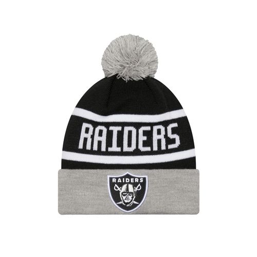 New Era Raiders Jake Cuff Beanie mit Bommel | Mützen/Beanies für Unisex | Black