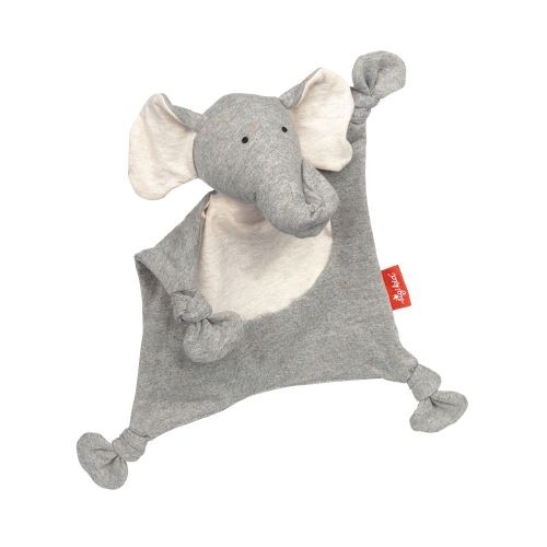 sigikid Baby Schnuffeltuch Elefant | Kuscheltiere für Kinder | Grau