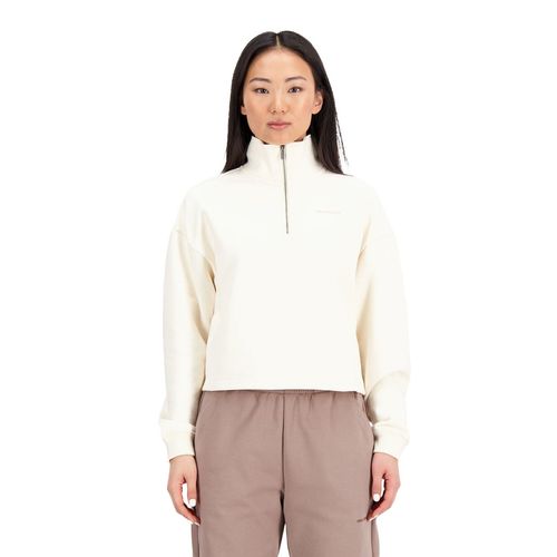 New Balance 1/4 Zip Sweat | Pullover für Damen | Beige