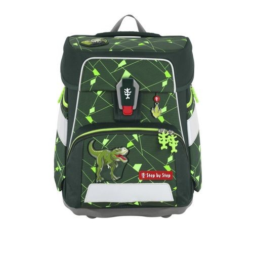 step by step Schulranzen-Set SPACE SHINE | Schulranzen für Kinder | Dino Night Tyro