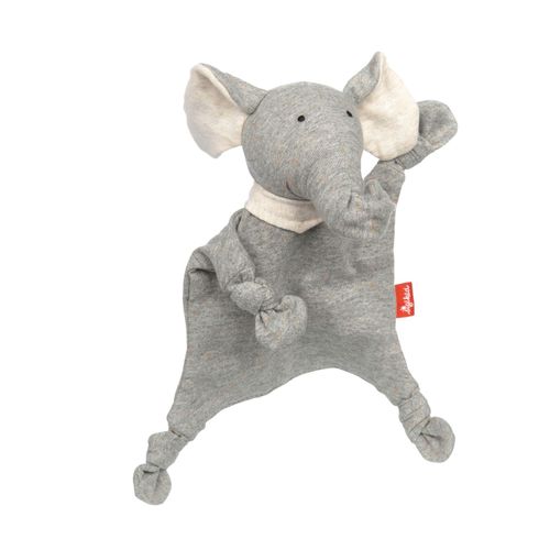 sigikid Baby Mini Schnuffeltuch Elefant | Kuscheltiere für Kinder | Grau
