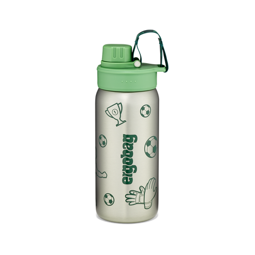 Ergobag Edelstahl Trinkflasche Easy-to-Drink | Trinkflasche für Kinder | Grün