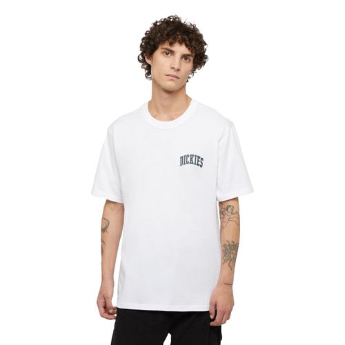 Dickies Aitkin Chest Tee | Shirts für Herren | White / Dark Forest