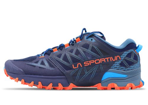 La Sportiva Bushido III Wide | Laufschuhe für Herren | Deep Sea / Cherry Tomato