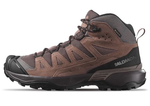 Salomon X Ultra 360 Leather Mid GTX | Wanderschuhe für Damen | Peppercorn / Cognac / Coral