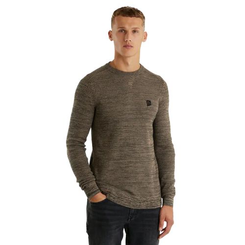 Chasin' Basal Mixed Pullover | Pullover für Herren | Taupe
